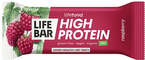 Lifefood LifeBar Proteinbar Bringebær Øko   40 g