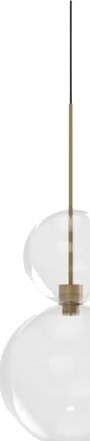 Karman Opium 2 Taklampe Transparent/ Aluminium/ Bronse Karman Opium 2 Taklampe Transparent/ Aluminium/ Bronse