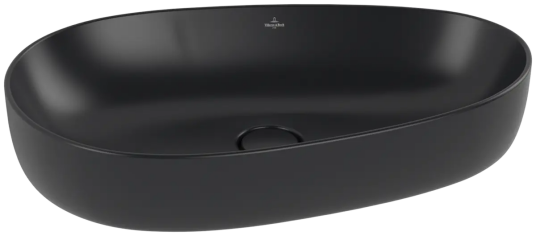 V&B Antao Toppmontert Servant 65x40 cm, u/ol, C+, Pure Black