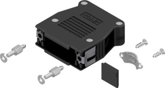 Conec Snaplock 16-003260E D-Sub-Kabinett Poltall: 15 Plast Metallisert 90°/180° Sort 1 Stk