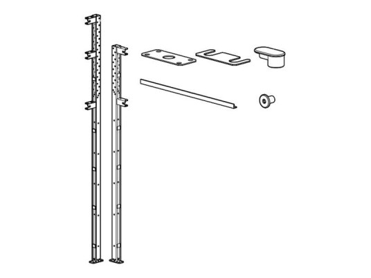 APC HyperPod Frame Vertical Post - rack-monteringssett (2 post) APC HyperPod Frame Vertical Post - rack-monteringssett (2 post)