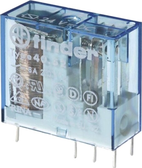 Finder 40.52.9.028.0000 Printrelé 4 V/Dc 8 A 2X Omkobler 1 Stk