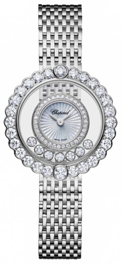 Chopard Dameklokke 204180 1201 Happy Diamonds Icons Hvit/18 karat