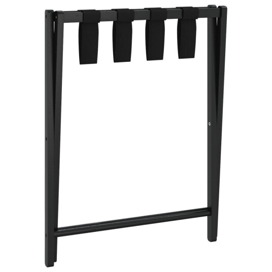  Bagasjestativ svart 68,5x38x58 cm bambus 356368