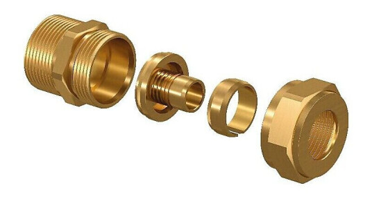 Uponor FPL-X Kompresjon Koblingssett DR 18 x 2,5 - 1"