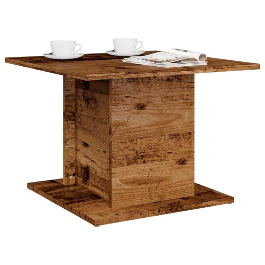 Salongbord gammelt tre 55,5x55,5x40 cm konstruert tre 8721158441478