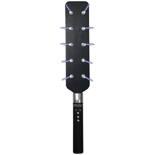 Zeus E-Stim Paddle med Pigger - Svart Zeus E-Stim Paddle med Pigger - Svart