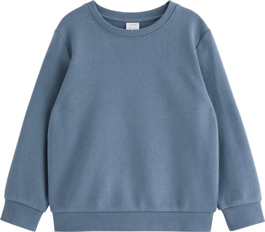 Lindex Sweatshirt With Brushed Inside Blue 98