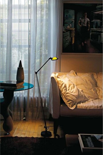 Gulvlampe Luceplan Pink / rosa Stue Aluminium Pink / rosa