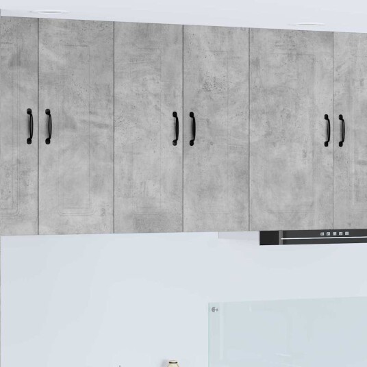  Kjøkkenskap med hylle Betonggrå 30 x 31 x 80 cm Konstruert tre