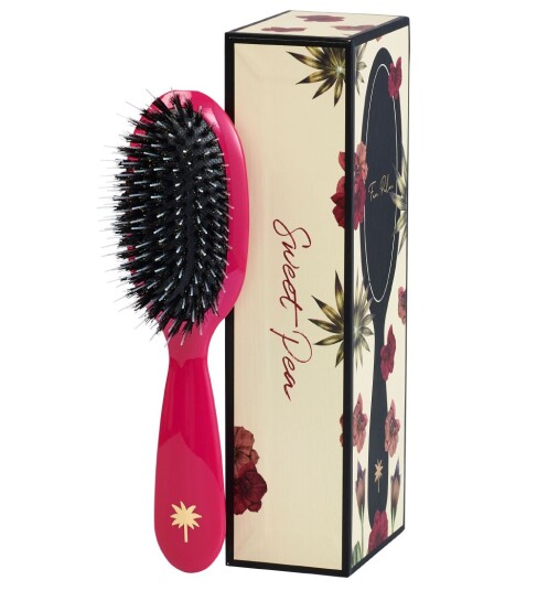 Fan Palm Hair Brush Sweet Pea Small