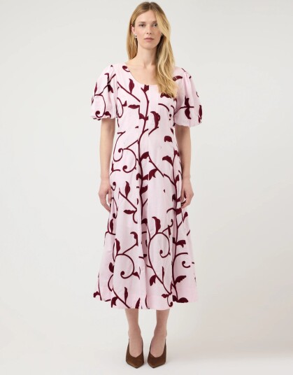 YAS Yasromy Ss Long Dress S. Burgundy 34 YAS Yasromy Ss Long Dress S. Burgundy 34