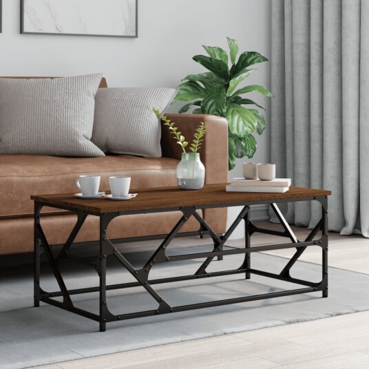  Salongbord brun eik 100x50x40 cm konstruert tre 8720845420802