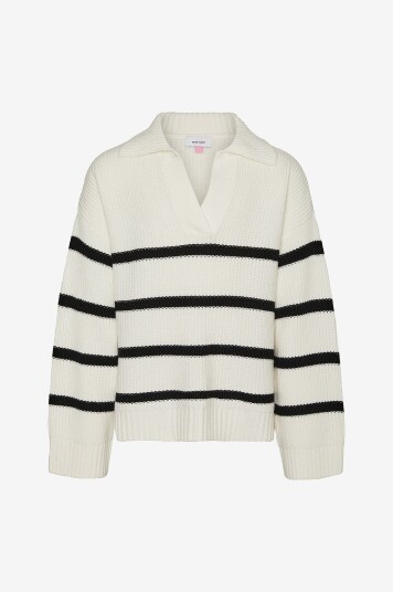 Vero Moda Girl Genser vmLuna LS V neck Long Pull GA Boo G Beige