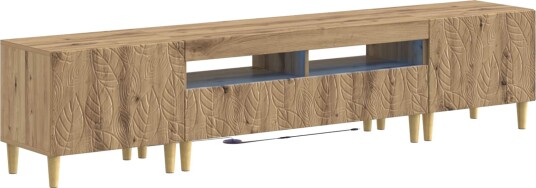 vidaXL 5 delt LED TV skap Artisan eik Konstruert tre