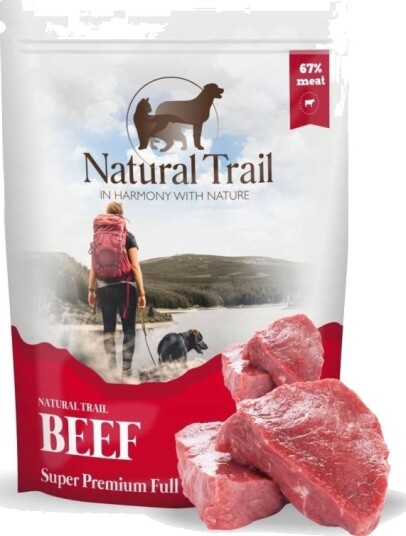 Natural Trail Dog Storfekjøtt I Pose 500 G Natural Trail Dog Storfekjøtt I Pose 500 G