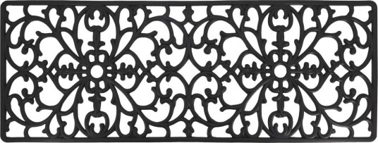 Chic Antique Dørmatte Gummi avlang rosett 45x120 Chic Antique Dørmatte Gummi avlang rosett 45x120