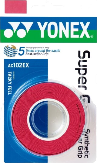 Yonex Super Grap 3-Pcs Badminton greptape Röd