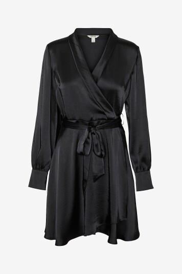 Vero Moda   Kjole vmBea LS Shawl Neck Short Dress   Svart