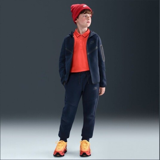 Nike Joggebukse Nsw Tech Fleece   Obsidian/svart Barn størrelse XS: 122 128 cm