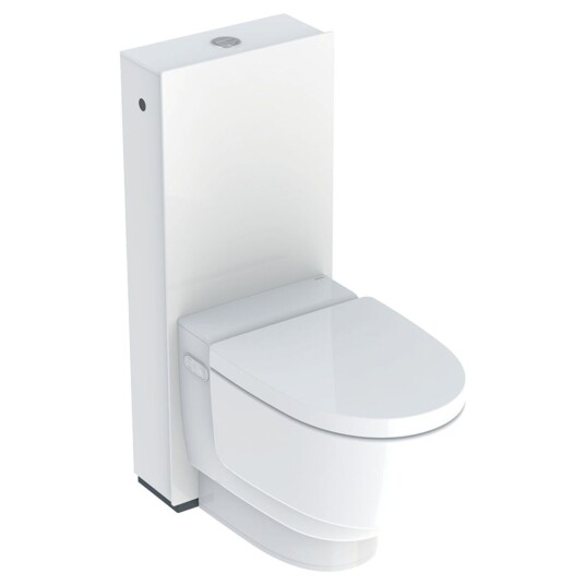 Geberit Aquaclean Mera Classic Gulvstående Dusjtoalett Glass Hvit