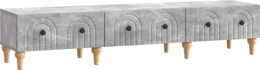 TV skap med skuff Betonggrå 147 x 34,5 x 30 cm Konstruert tre TV skap med skuff Betonggrå 147 x 34,5 x 30 cm Konstruert tre