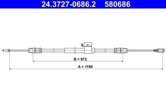 Ate Tautrekk parkeringsbrems ATE 24.3727 0686.2