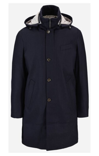 Coat Loro Piana Rainsystem - Dark Blue