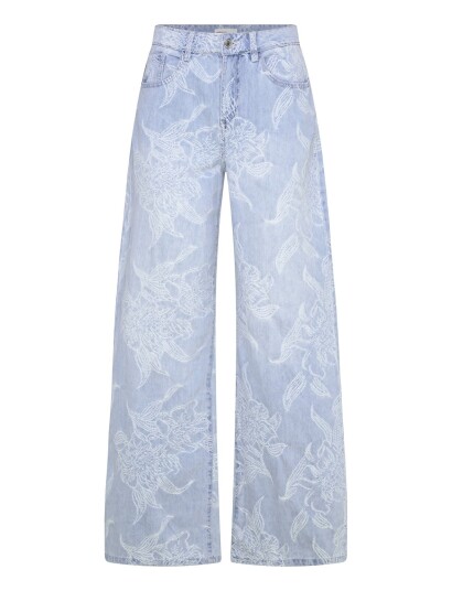 Gina Tricot Embroidery Jeans Blue 36