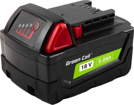 Green Cell Batteri PTML18V5 For Milwaukee M18 Verktøy 18 v 5 ah