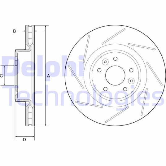 Bremseskive DELPHI BG9224C Bremseskive DELPHI BG9224C