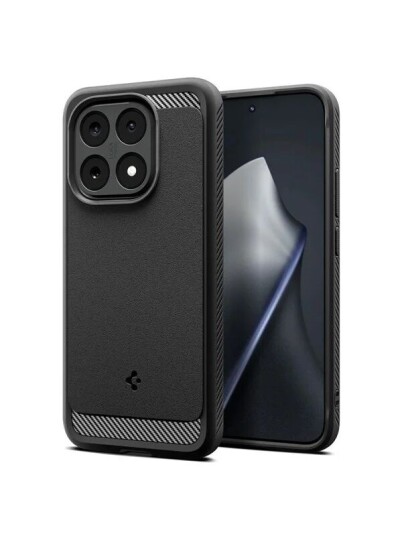 Spigen Rugged Armor Mobildeksel til Xiaomi 15T - Matt Svart