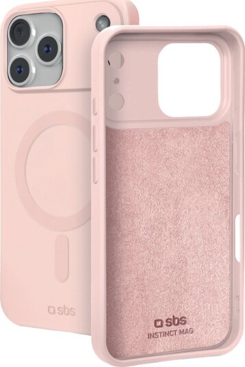 SBS Instinct Mag-etui til iPhone 18 Pro / 17 Pro, kompatibelt med MagSafe – rosa