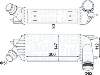 Intercooler MAGNETI MARELLI 351319204140