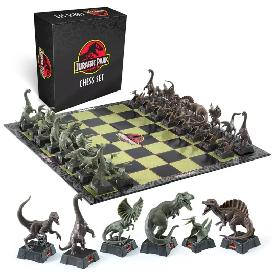 Noble Jurassic Park Dinosaur Sjakkspill for Barn