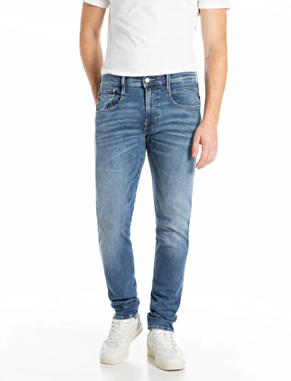 Replay Anbass Trousers Slim Hyperflex Original - Blue - 38 x 32 Replay Anbass Trousers Slim Hyperflex Original - Blue - 38 x 32