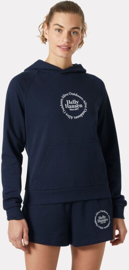 Helly Hansen Core Graphic Hettegenser Dame Marineblå XL