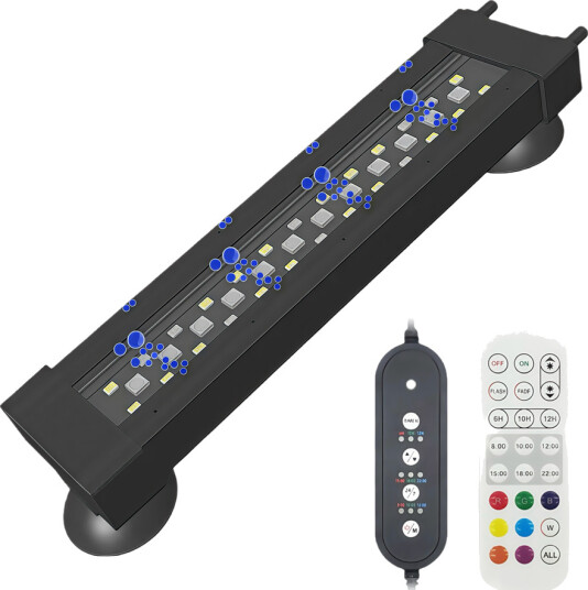 Ledlife 30 cm Akvarie Armatur 10W Kan Bruges Med Luftpumpe Rgb+Nw Ip68 Ledlife 30 cm Akvarie Armatur 10W Kan Bruges Med Luftpumpe Rgb+Nw Ip68