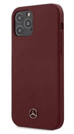 Mercedes Mobildeksel Silikonlinje Rød for iPhone 12/12 Pro 6,1"