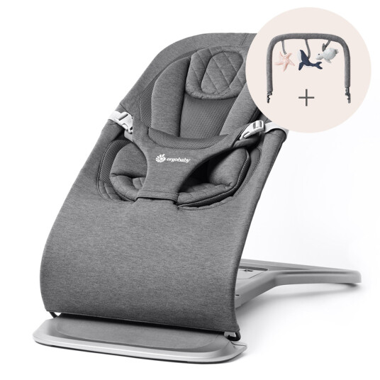 Ergobaby Evolve 3 i 1 Babysitter Mörkgrå Med Lekbåge Mörkgrå Ergobaby Evolve 3 i 1 Babysitter Mörkgrå Med Lekbåge Mörkgrå