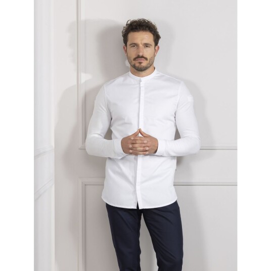 Le Nouveau Chef Julien Kokkejakke til herre Hvit 3XL – Bærekraftig Tencel
