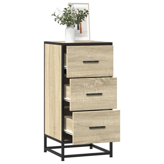 Skjenk sonoma eik 35,5x35x76 cm konstruert tre og metall 8721102840043