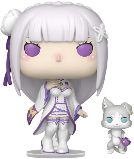 Funko Pop! Vinilinė Figūrėlė: Re:Zero Emilia With Puck 9 Cm Funko Pop! Vinilinė Figūrėlė: Re:Zero Emilia With Puck 9 Cm