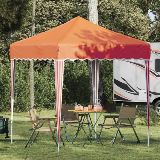 vidaXL Pop-up Festtelt 195 x 195 x 245 cm Oransje Oxford Stoff