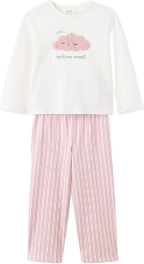 Mango Full Cloud Cotton Pyjama Set White 4 5