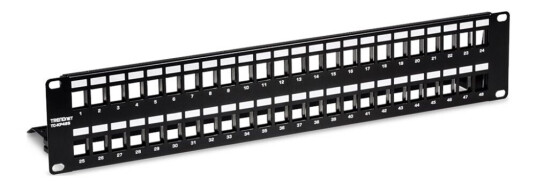 Trendnet Tc-Kp48s - Pluggbord (Blankt) - Rackmonterbar - 2U - 19" - 48 Porter
