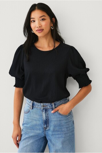 Ellos Collection Kortermet topp Svart