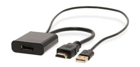 Nedis HDMI til DisplayPort Adapter med USB-A og Gullbelagte Kontakter
