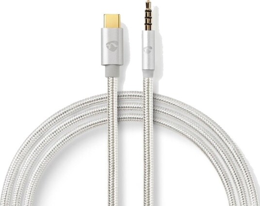 Nedis USB-C™ Adapter | USB 2.0 | USB-C™ Hann | 3.5 mm Han | 1.00 m | Rund | Gull belagt | Flettet / Nylon | Aluminium | Deksel Vindusboks Nedis USB-C™ Adapter | USB 2.0 | USB-C™ Hann | 3.5 mm Han | 1.00 m | Rund | Gull belagt | Flettet / Nylon | Aluminium | Deksel Vindusboks