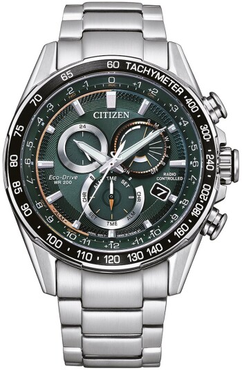 Citizen Herreklokke CB5914 89X Radio Controlled Grønn/Stål Ø43 mm Citizen Herreklokke CB5914 89X Radio Controlled Grønn/Stål Ø43 mm
